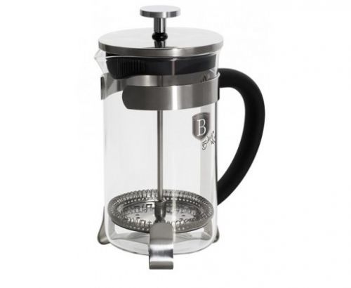 Konvička na čaj a kávu French Press 600 ml černá BERLINGERHAUS BH-1787