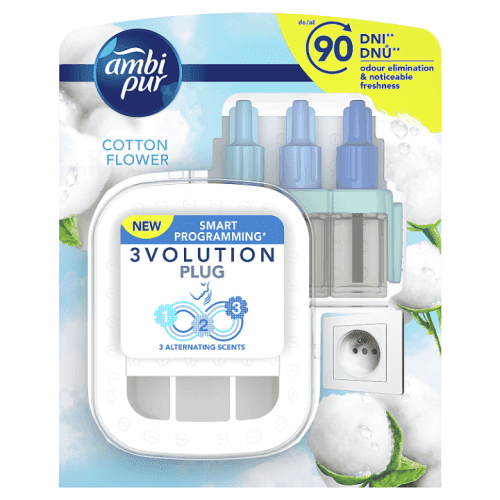 Ambi Pur 3Volution Osvěžovač Vzduchu, Startovací Sada Cotton 20ml