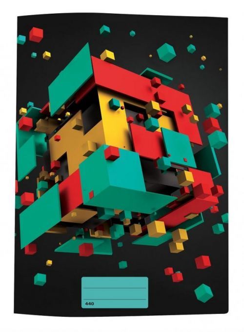 Sešit A4 nelinkovaný 3D / mix motivů