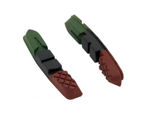 Brzdové gumičky Force náhradní, zeleno-černo-hnědé 70mm 42323