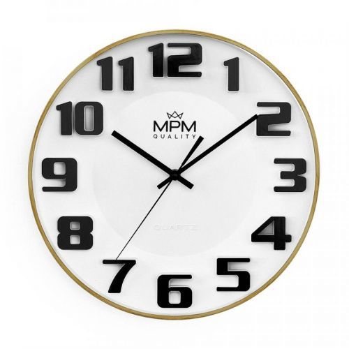 Nástěnné plastové hodiny MPM Ageless jsou vyrazné, nestárnoucí a stále oblíbené hodiny díky svému retro designu. Číslice jsou v silném 3D provedení. Můžete si vybrat v klasické čer Nástěnné hodiny MPM Ageless - A