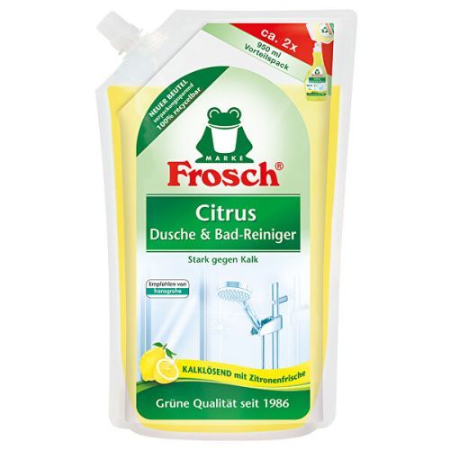 Frosch Čistič na koupelny a sprchy s citronem  – náhradní náplň EKO 950 ml