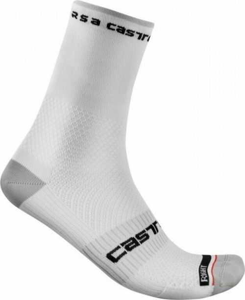 Castelli Rosso Corsa Pro 15 Socks Bílá S/M