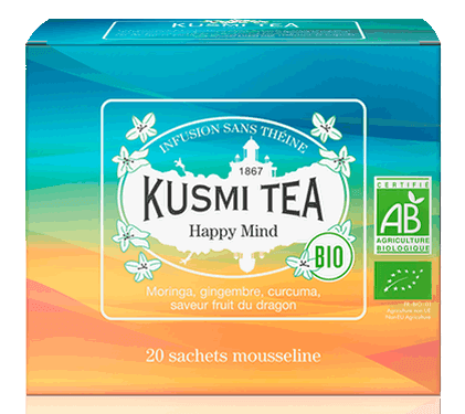 Kusmi Tea Organic Happy Mind 20 mušelínových sáčků 44g