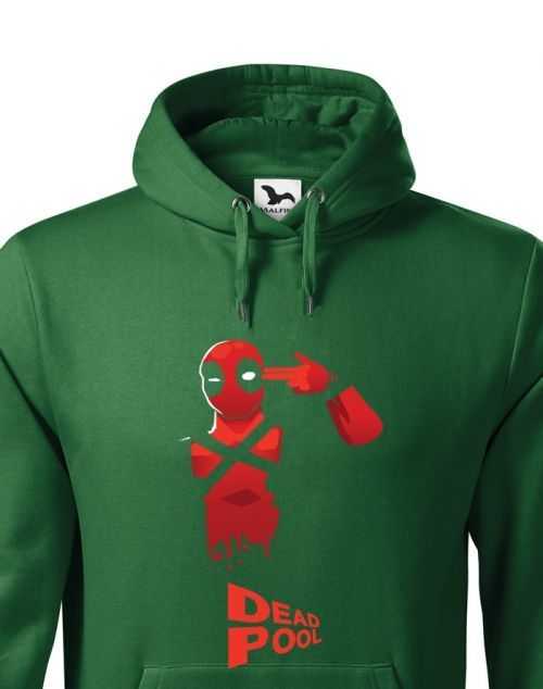 Pánská mikina s motivem DEADPOOL s vysokou gramáží