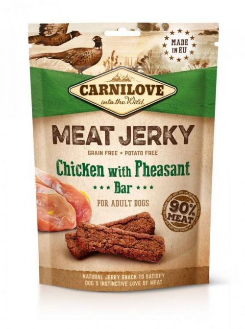 Carnilove Jerky Chicken with Pheasant Bar 12×100 g