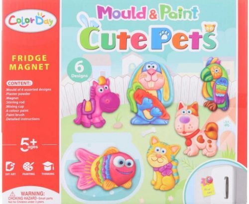 Výroba magnetů Zvířátka mazlíčci kreativní set dekorace v krabici