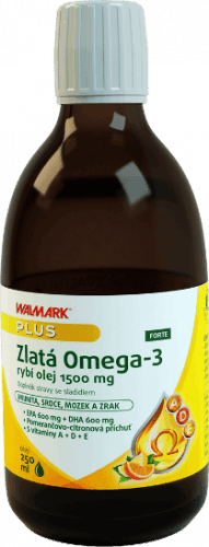 Walmark Zlatá Omega 3 rybí olej 1500 mg Forte 250ml