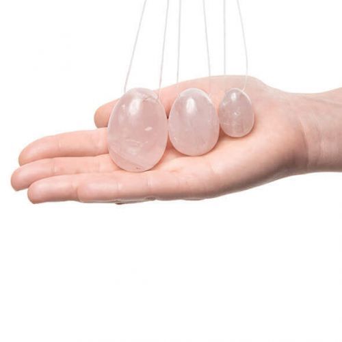 La Gemmes - Yoni Egg Set Rose Quartz (L-M-S)