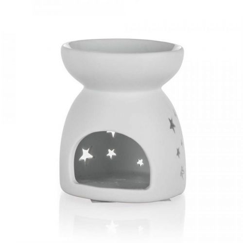 HOME DECOR Lampa aroma porcelán 9cm  HVĚZDY