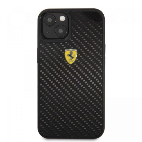 Ferrari Real Carbon zadní kryt FEHCP13SFCABK Apple iPhone 13 mini, černá