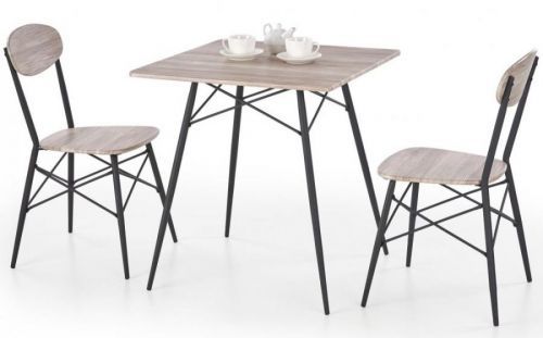 Jídelní set KABIR 1+2 – dub san remo, černá