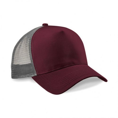 Kšiltovka Beechfield Snapback Trucker - burgundy