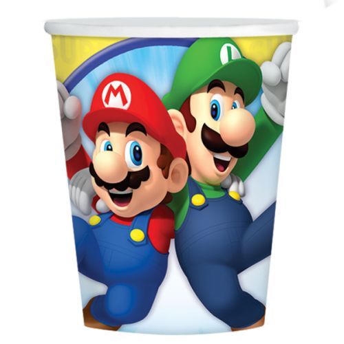 KELÍMKY papírové Super Mario 250ml 8ks