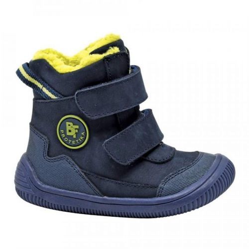 chlapecké zimní boty Barefoot TARIK DENIM, protetika, tmavě modrá - 21