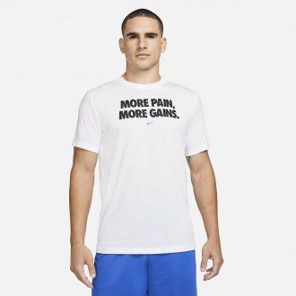 Nike Pánské tričko More Pain More Gain - White DH0304-100