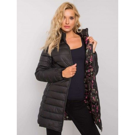 Dámská zimní bunda, Velikost XL, Barva Černá LS Fashion 5000