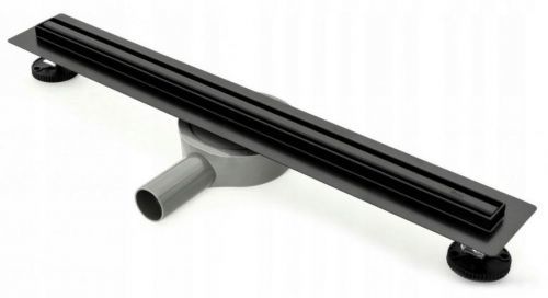 REA Lineární odtokový žlab Neo Slim 500 Pro černý REA-G6992