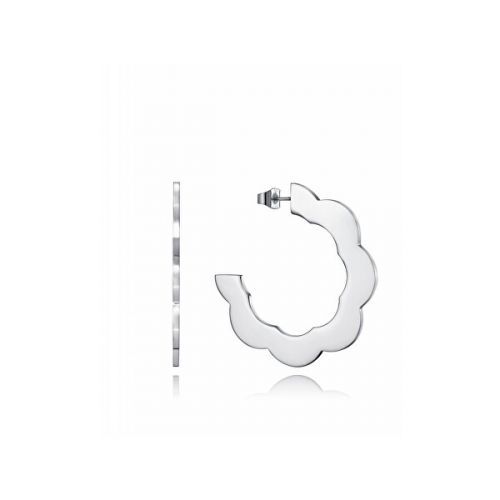 Viceroy Nadčasové ocelové kruhové náušnice Kiss 15112E01000