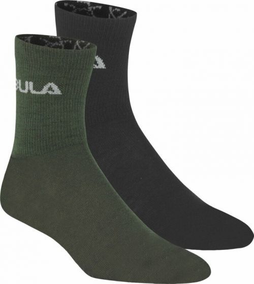 Bula 2PK Wool Dark Olive 37-39 Ponožky