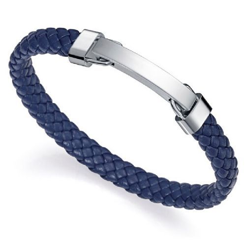 Viceroy Pánský kožený náramek s ocelovým detailem Air 15109P01013