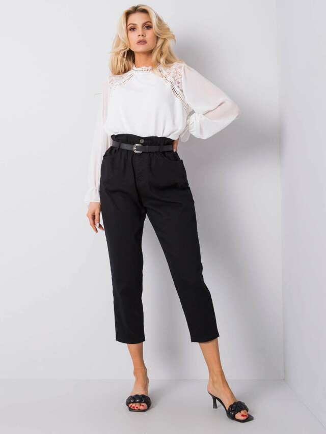 Dámské kalhoty džíny 19001 - FPrice - M - černá