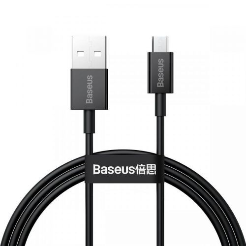 Baseus CAMYS-01 Superior Fast Charging Datový Kabel MicroUSB 2A 1m Black; 6953156208476