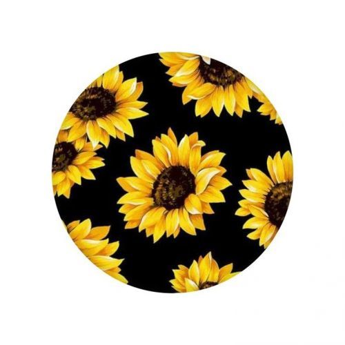 Držák na mobil TopQ PopSocket Black Sunflowers 65772