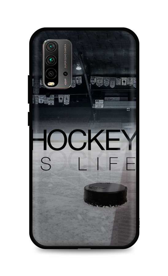 Kryt TopQ Xiaomi Redmi 9T silikon Hockey Is Life 65730