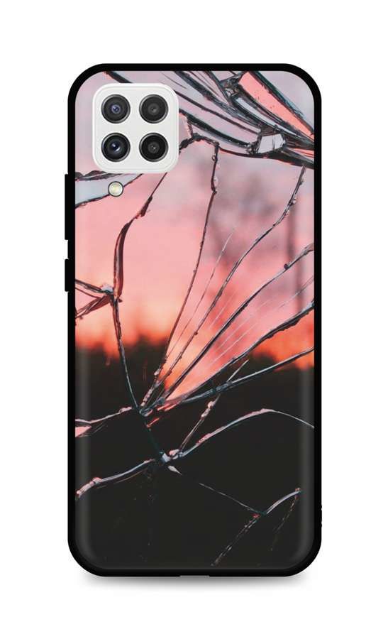 Kryt TopQ LUXURY Samsung A22 pevný Pink Broken 65420