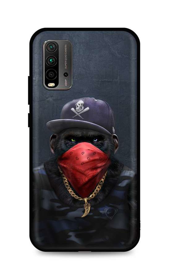 Kryt TopQ Xiaomi Redmi 9T silikon Monkey Gangster 65415