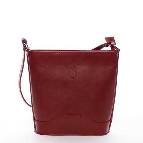 Dámská kožená crossbody Tereza, červená