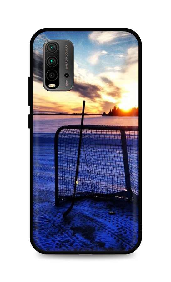 Kryt TopQ Xiaomi Redmi 9T silikon Hockey Sunset 65762