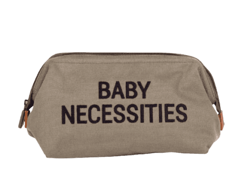 Childhome Toaletní taška Baby Necessities Canvas Khaki
