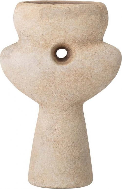 Béžová terakotová váza Bloomingville Ngoie, výška 17 cm
