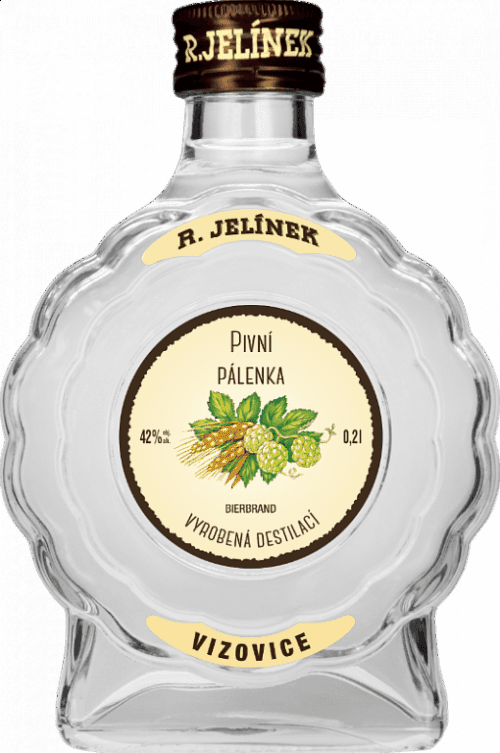 Pivní pálenka Rudolf Jelínek 42 % 0,2 l
