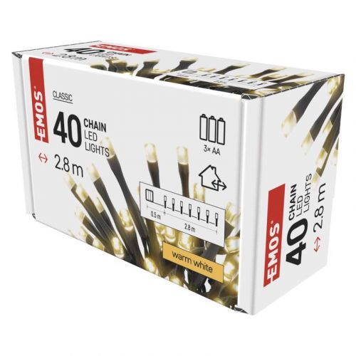 Řetěz LED Emos Classic teplá bílá 2,8 m