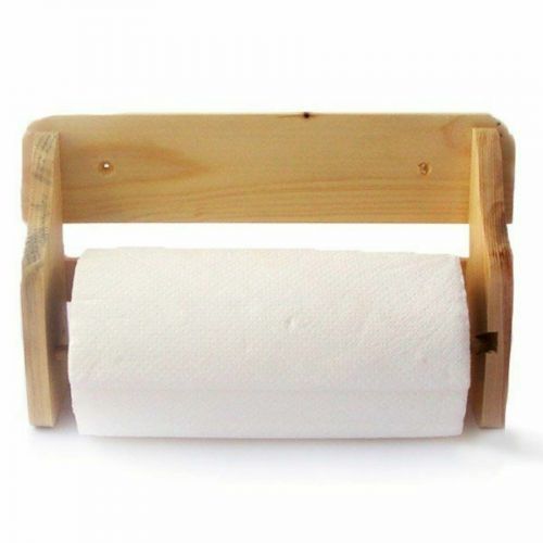 KOZÁČEK WOOD Držák papírových utěrek dřevo + ručník  WOOD, mix odstínů