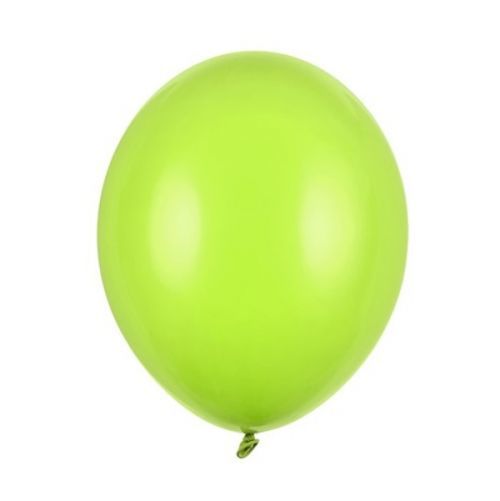 BALÓNKY latexové pastelové limetově zelené 12cm 100ks