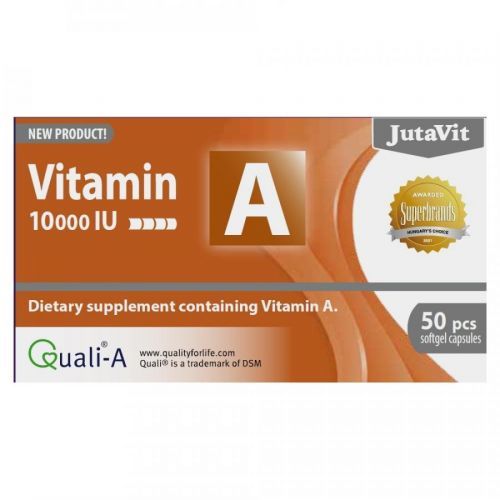 JUTAVIT Vitamín A 10 000 IU 50 kapslí