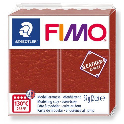 FIMO LEATHER efekt 57g REZAVÁ