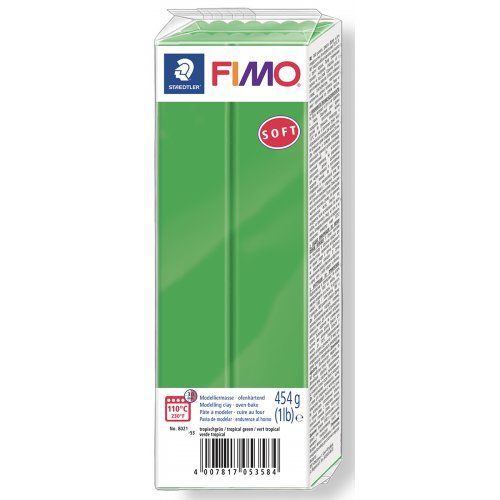 FIMO soft ZELENÁ 454 g blok