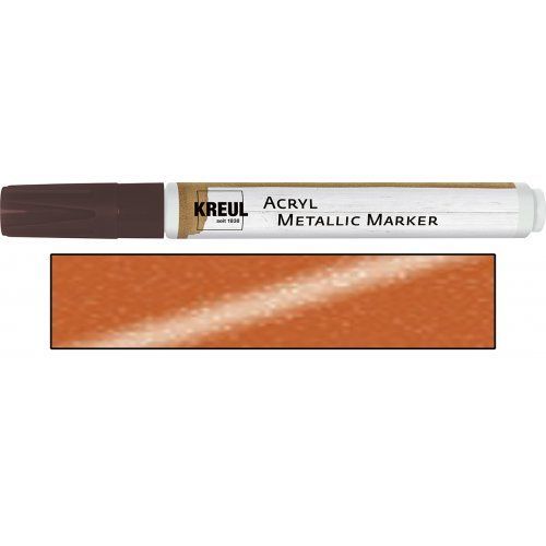 Akrylový marker metalický KREUL medium měděný