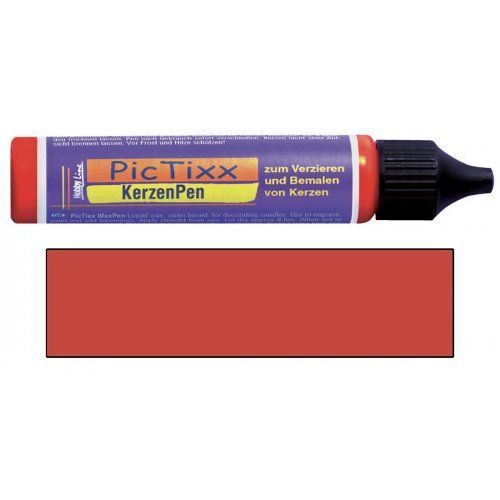 PicTixx 3D Voskové pero pro malování svíček 29 ml červená