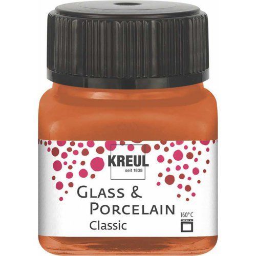 Barva na sklo a porcelán KREUL classic 20 ml MĚDĚNÁ