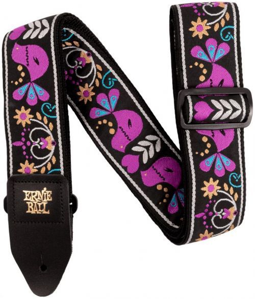 Ernie Ball Purple Bird Lupin Jacquard Strap