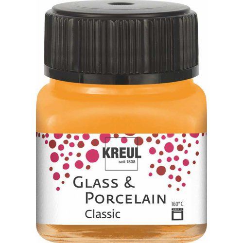 Barva na sklo a porcelán KREUL classic 20 ml ORANŽOVÁ
