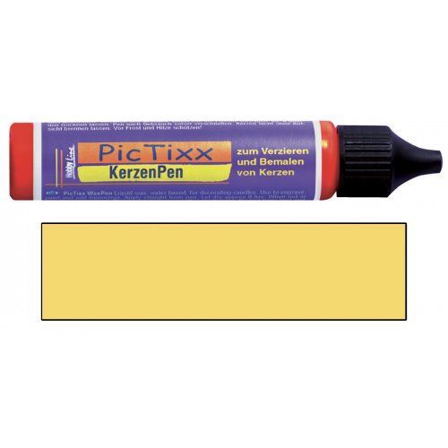 PicTixx 3D Voskové pero pro malování svíček 29 ml žlutá
