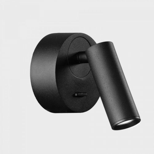 KOHL-Lighting MYNI nástěnné svítidlo pr. 70 mm černá 3 W CRI >80 3000K Non-Dimm