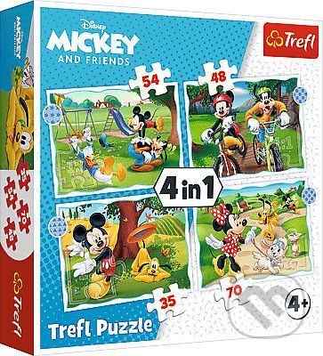 Mickeyho pekný deň / Disney Standard Characters 4v1 - Trefl